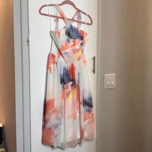 Whbm flower sun dress